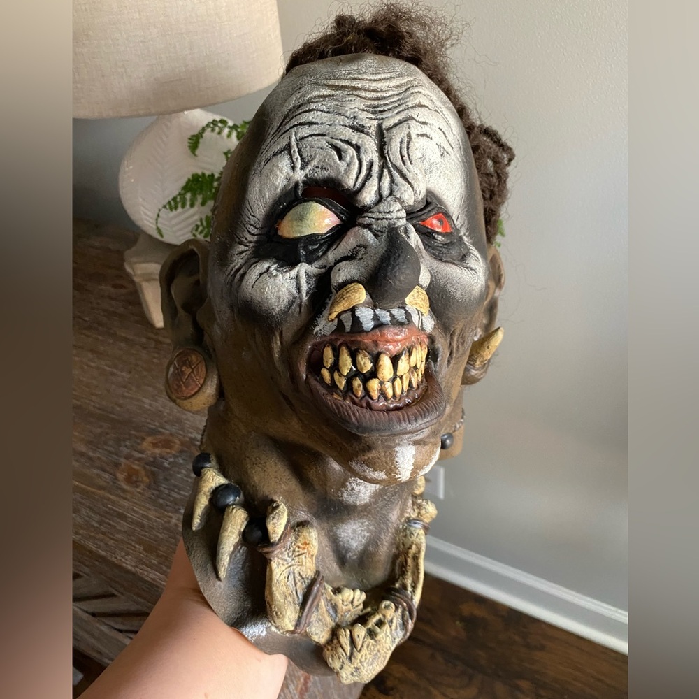Halloween Voodoo Houngan Witch Doctor Genie Full Head Latex Mask‎ Cosplay Adult - Picture 4 of 9